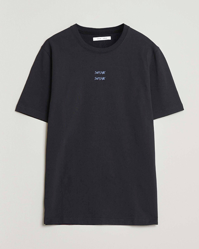 Samsøe Samsøe Cards Printed Crew Neck T-Shirt Black – Negro