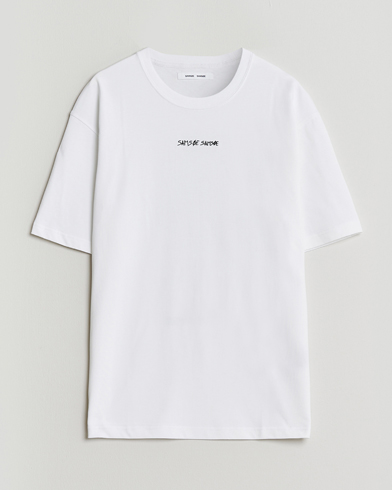 Samsøe Samsøe Dinner Printed Crew Neck T-Shirt White – Blanco
