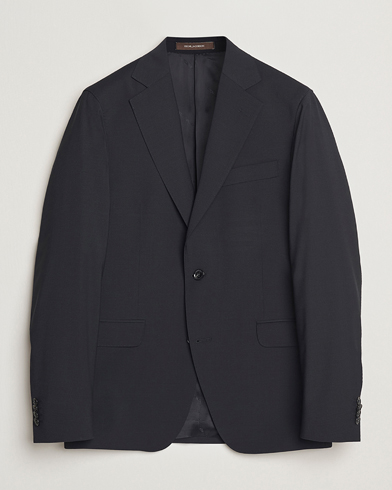 Oscar Jacobson Ego Wool Blend Blazer Black – Negro
