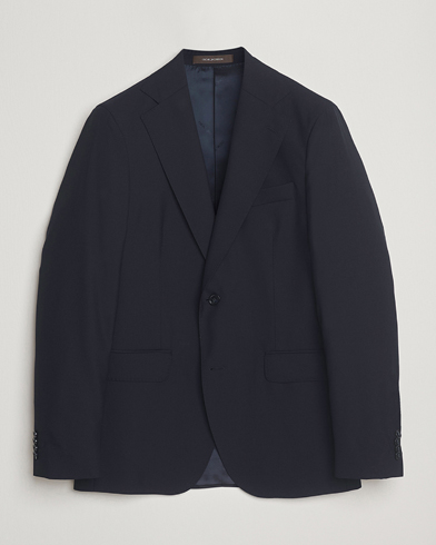 Oscar Jacobson Ego Wool Blazer Navy – Azul