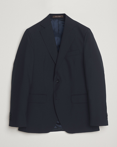 Oscar Jacobson Fogerty Wool Blazer Navy – Azul