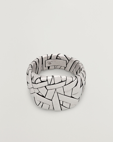 Tom Wood Quilt Ring Silver – Plata
