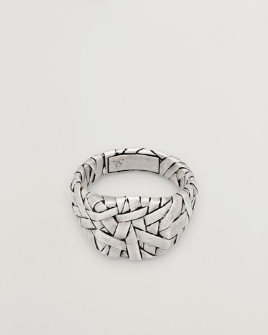 Tom Wood Quilt Ring Small Silver – Plata