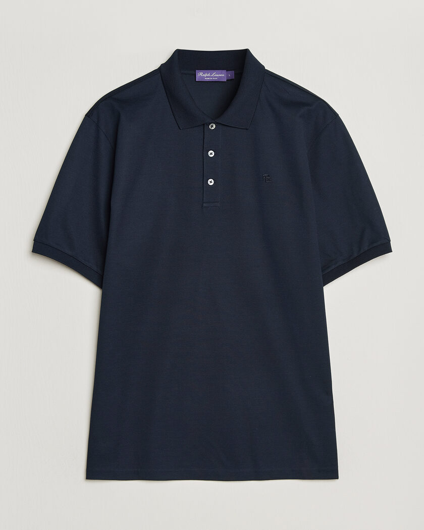 Ralph Lauren Purple Label Mercerized Cotton Polo Chairman Navy – Azul