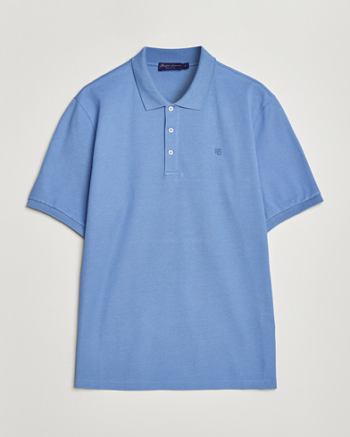 Ralph Lauren Purple Label Mercerized Cotton Polo Light Blue – Azul