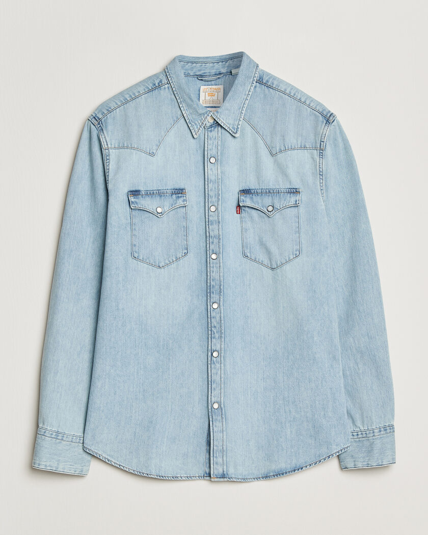 Levi's Barstow Western Standard Shirt Worn In Blue – Azul