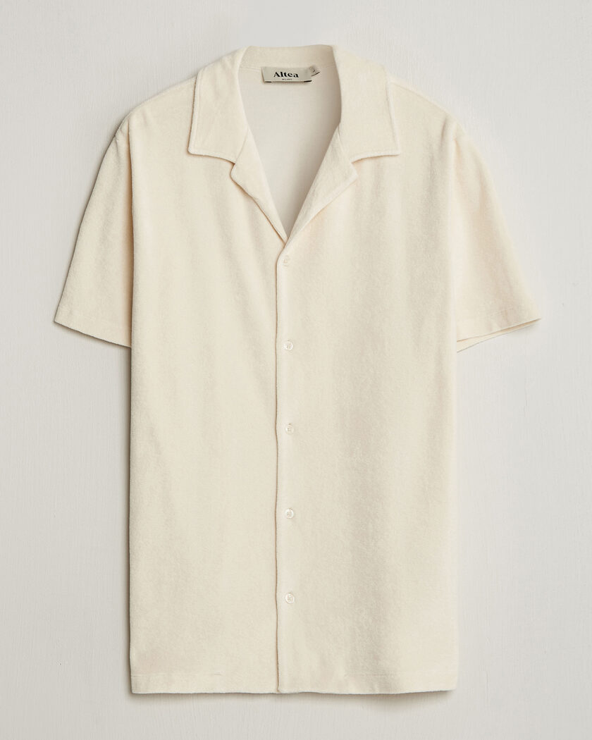 Altea Terry Bowling Shirt Off White – Blanco