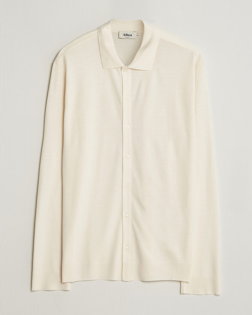Altea Jersey Knit Shirt Off White – Blanco