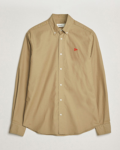 Forét Flag Regular Fit Oxford Shirt Khaki – Marrón