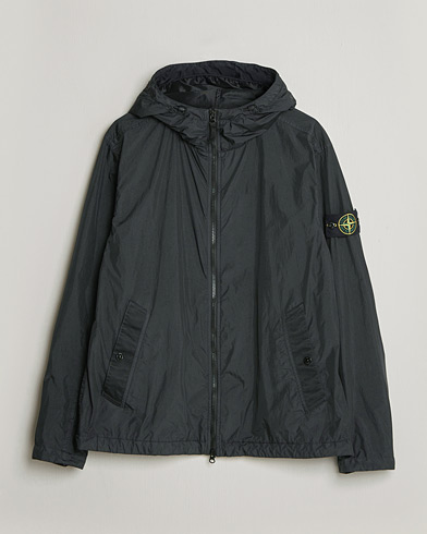 Stone Island Crinkle Reps Padded Hood Jacket Black – Negro
