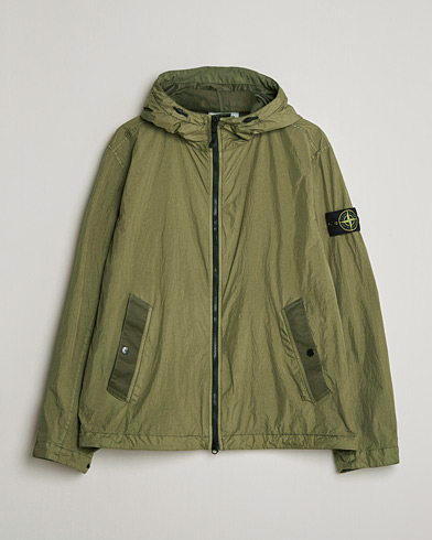 Stone Island Crinkle Reps Padded Hood Jacket Military Green – Verde