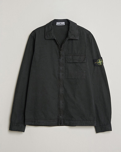 Stone Island Nylon Metal Zip Overshirt Black en CareOfCarl.es