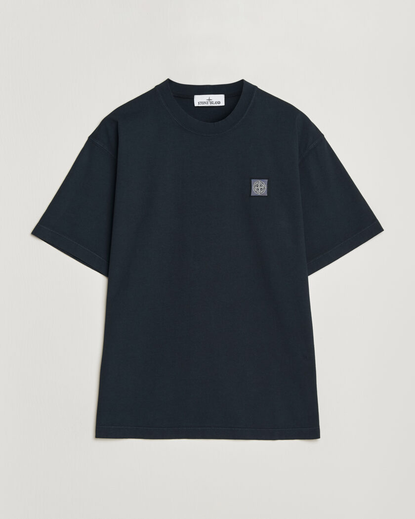 Stone Island Combed Organic Cotton T-Shirt Navy – Azul