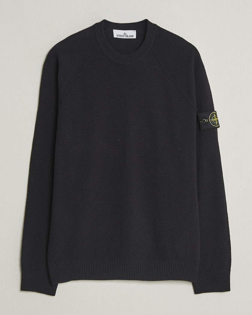 Stone Island Raw Hand Organic Cotton Crewneck Navy – Azul