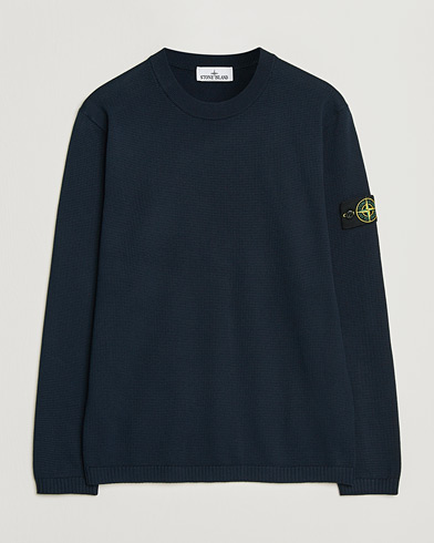 Stone Island Micro Stitch Soft Organic Cotton Crewneck Navy – Azul