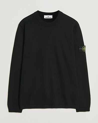 Stone Island Micro Stitch Soft Organic Cotton Crewneck Black – Negro