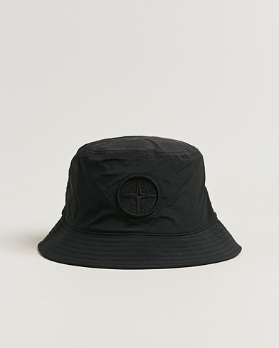 Stone Island Nylon Metal Bucket Hat Black – Negro