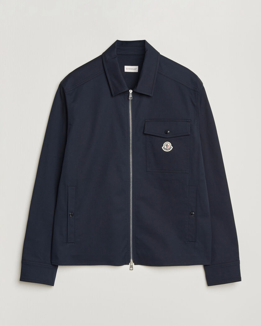Moncler Zip Overshirt Navy – Azul