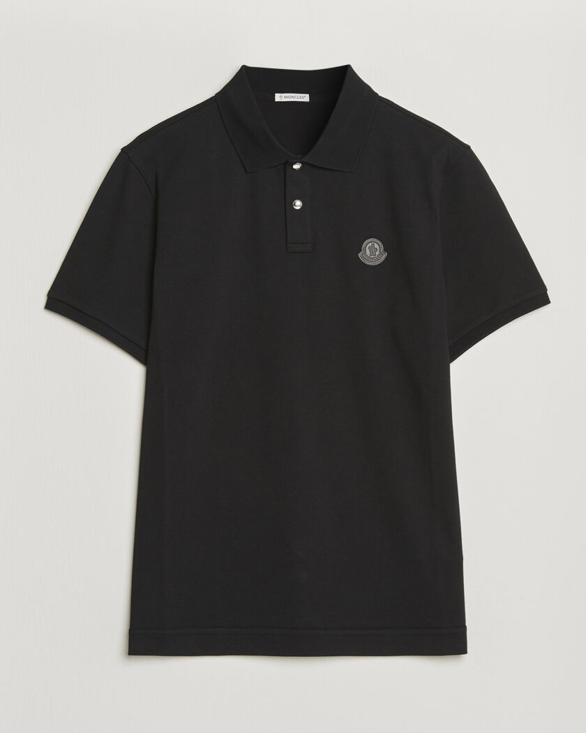 Moncler Luxury Logo Polo Black – Negro