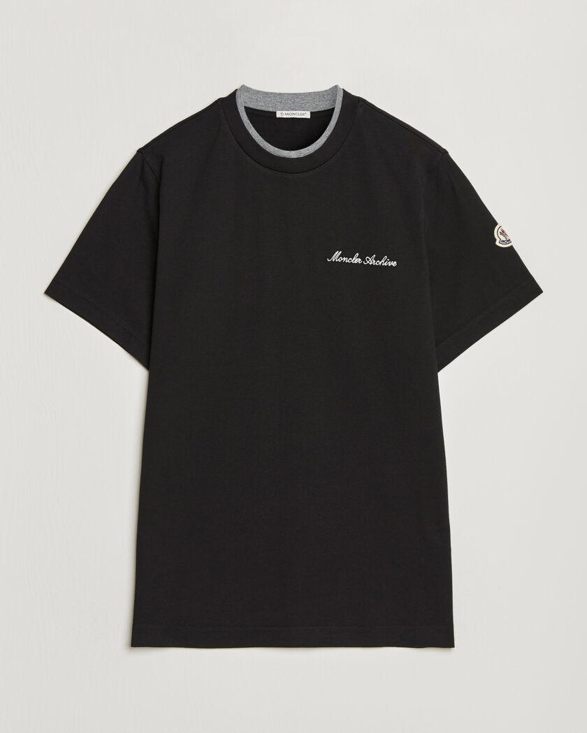 Moncler Signature Logo T-Shirt Black – Negro