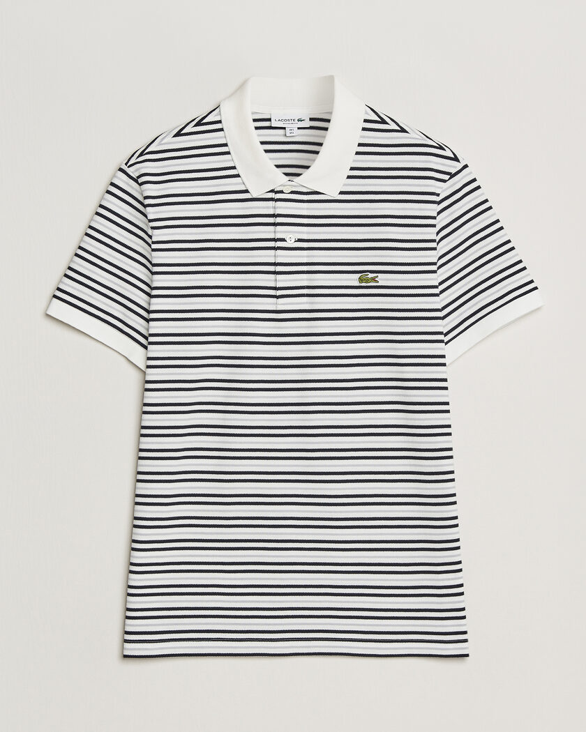 Lacoste Original Striped Polo Piké Blackbird/Flour – Multicolor