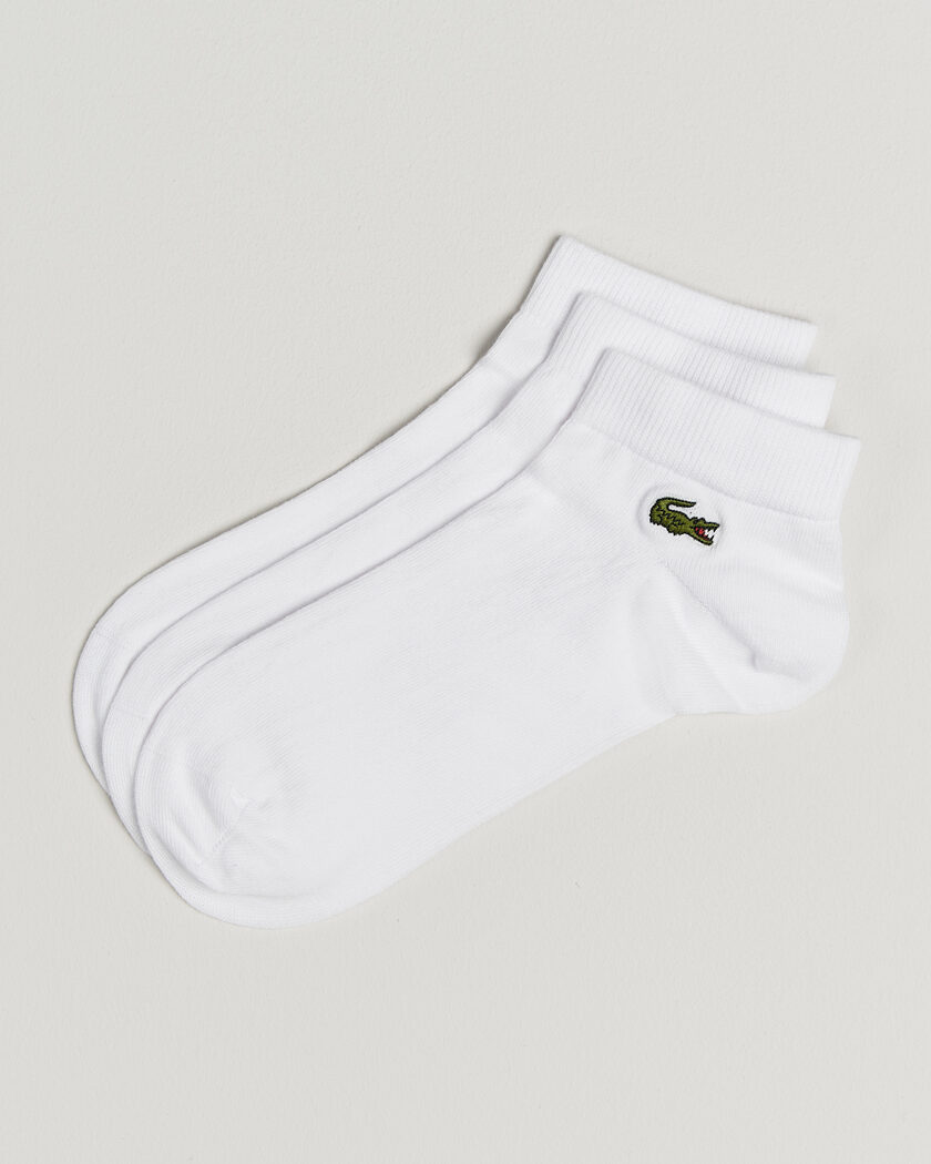Lacoste 3-Pack Short Sport Socks White – Blanco