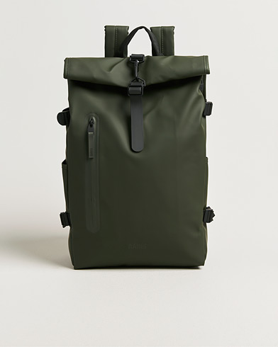 RAINS Rolltop Large Rucksack Green – Verde