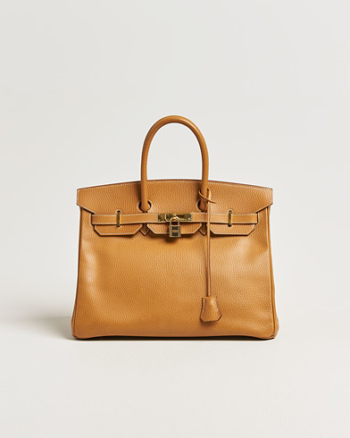 Hermès Pre-Owned Birkin 35 Ardennes Gold – Marrón