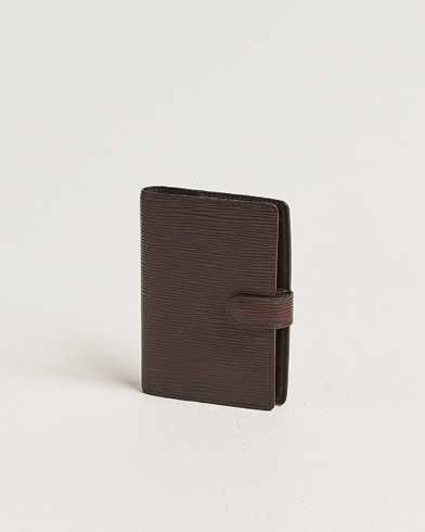 Louis Vuitton Pre-Owned Small Ring Agenda Cover Epi Leather Brown – Marrón