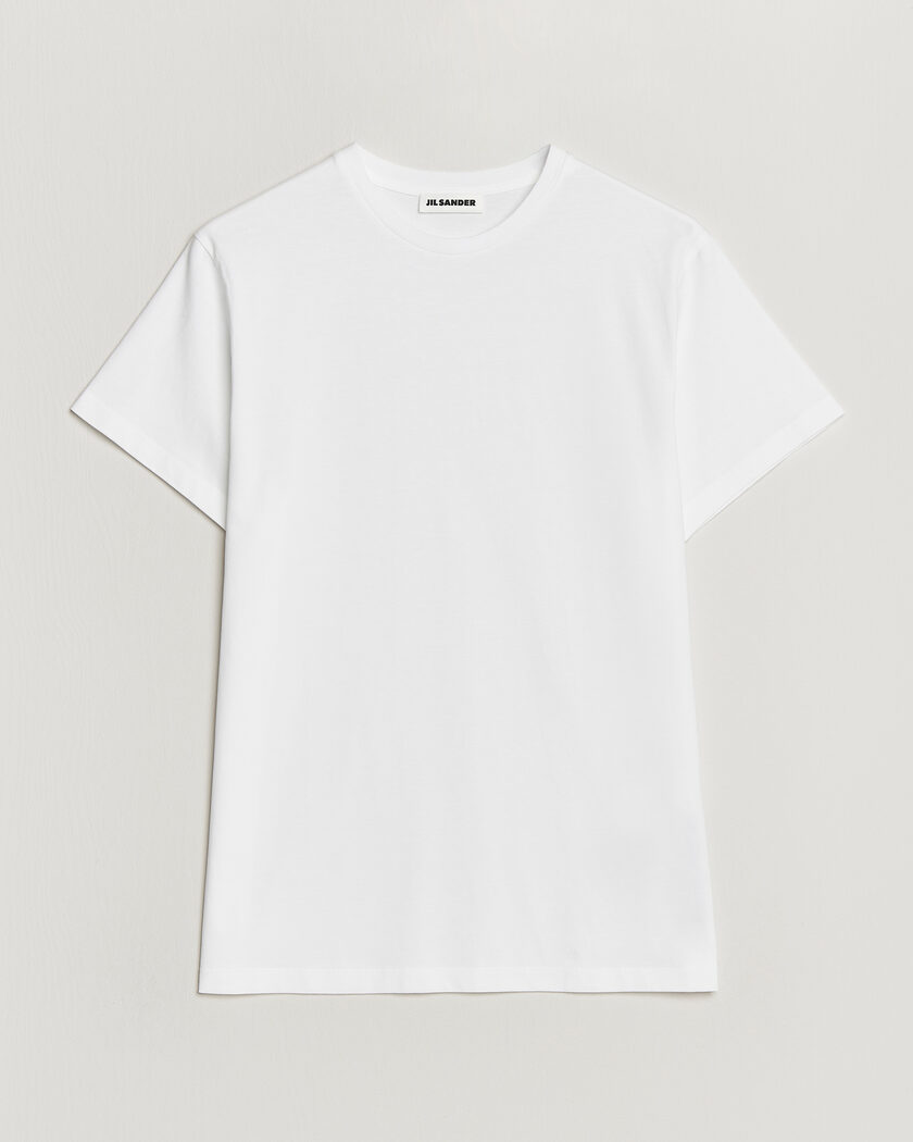 Jil Sander Short Sleeve Basic T-Shirt White – Blanco
