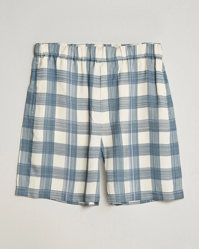 Jil Sander Vichy Check Shorts Blue/White – Multicolor