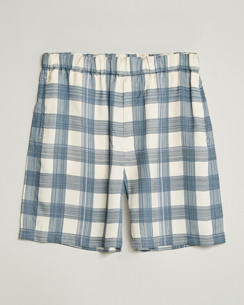 Jil Sander Vichy Check Shorts Blue/White – Multicolor
