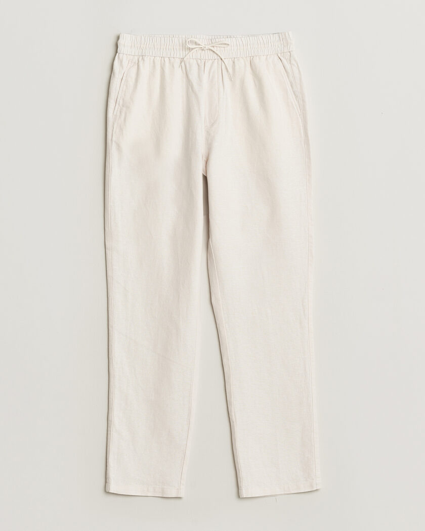 LES DEUX Patrick Heavy Linen/Cotton Pants Eggnog White – Blanco
