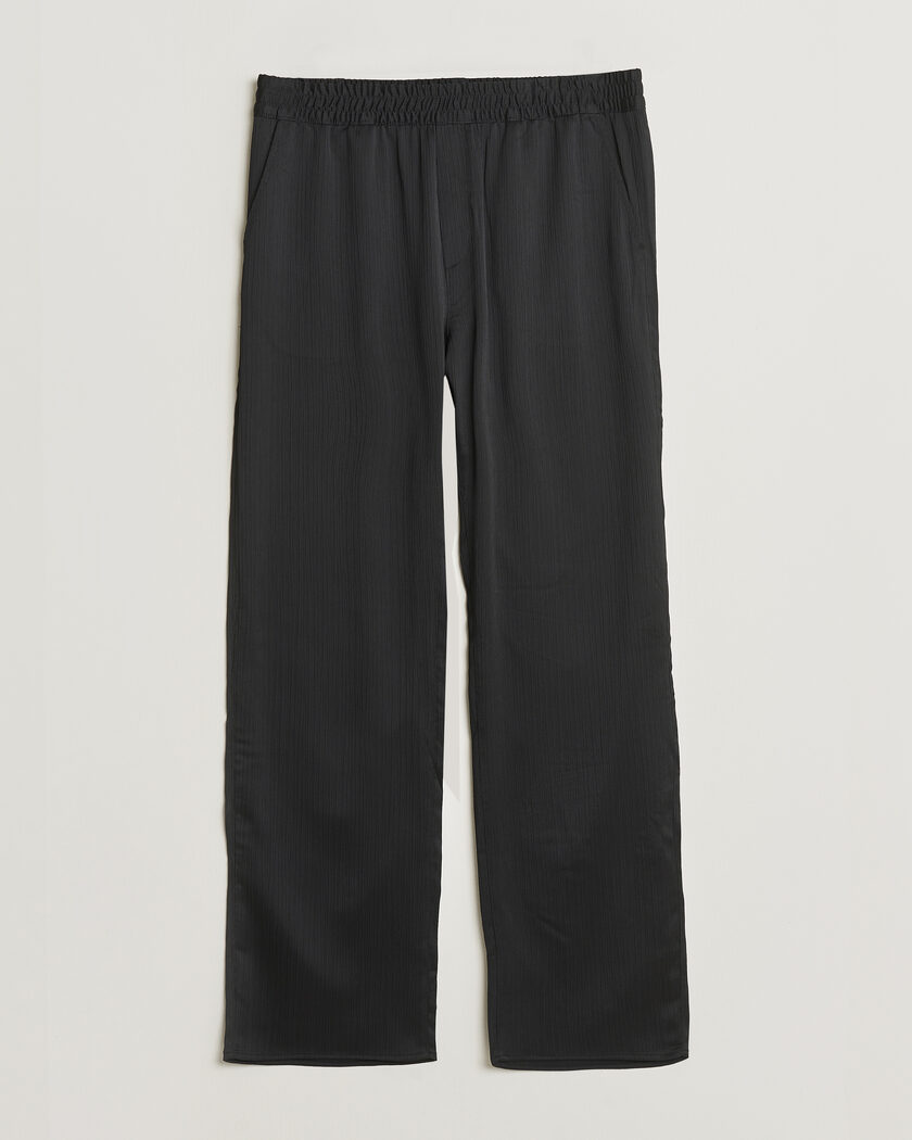 LES DEUX Houston Plissé Pants Black – Negro