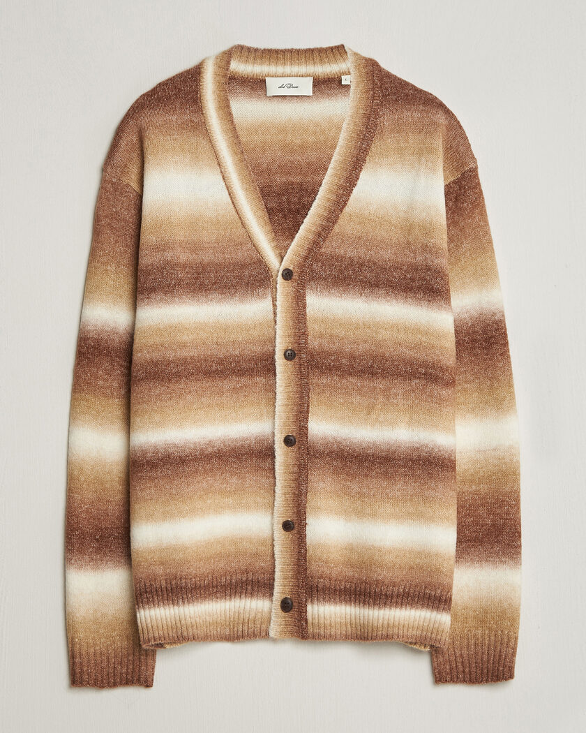 LES DEUX Boston Gradient Knitted Cardigan Teak Brown – Marrón