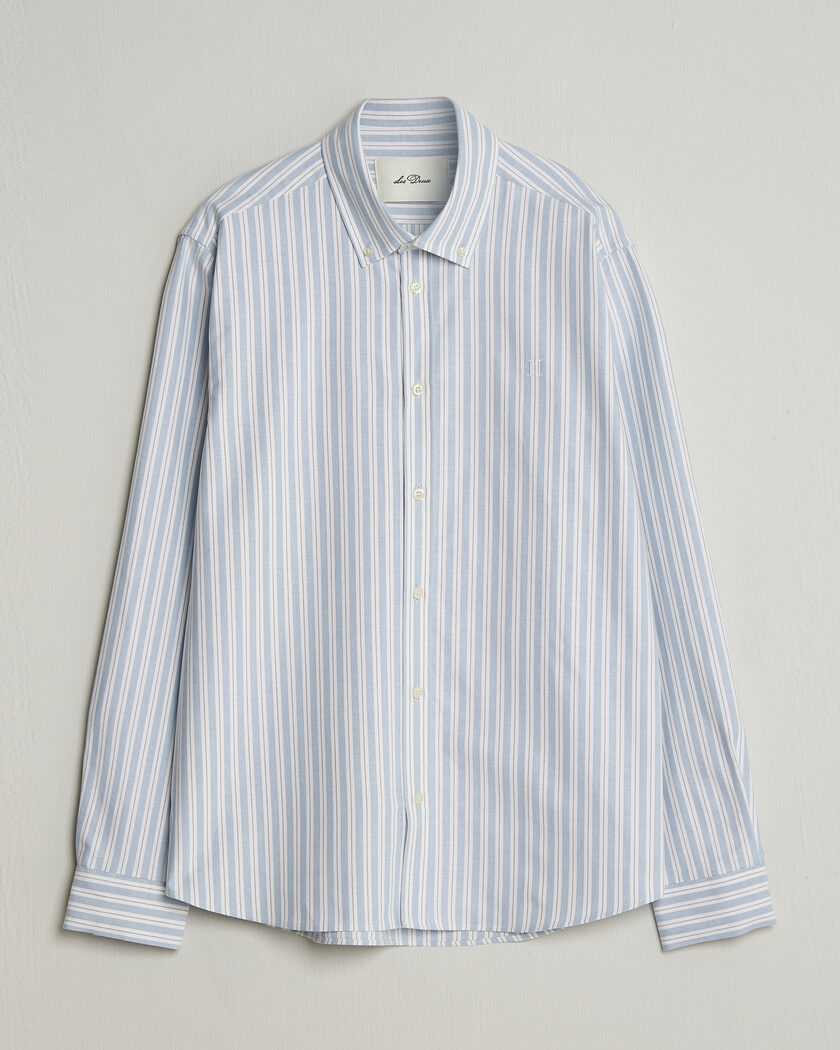 LES DEUX Konrad Striped Oxford Shirt Allure Blue – Azul