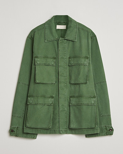 Jeanerica Luc Herringbone Shirt Jacket Chevron Green – Verde