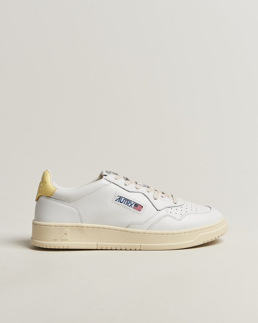 Autry Medalist Low Sneaker White/Lemon Meringue – Blanco