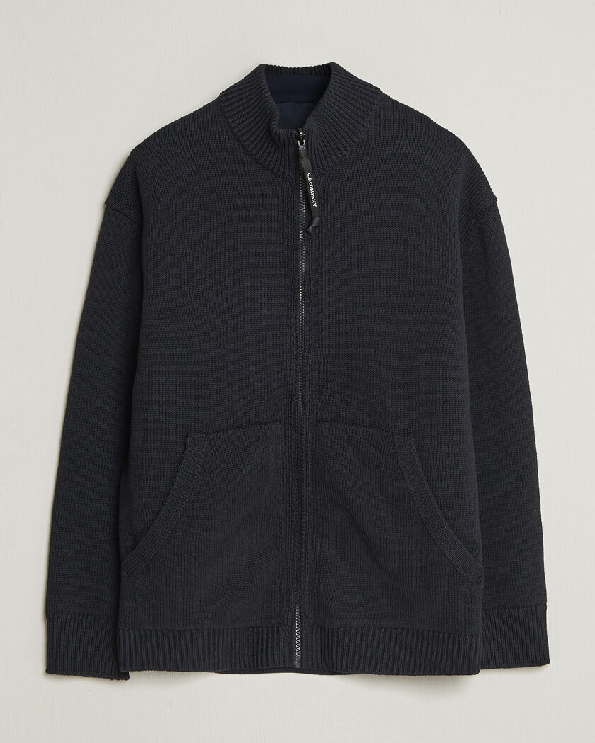 C.P. Company Cotton Mix 2 in 1 Knitted Sweater Navy – Azul