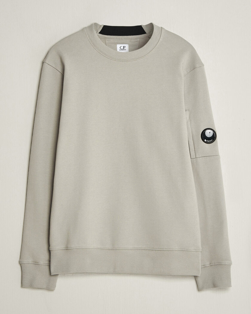 Stone Island Garment Dyed Fleece Sweatshirt Melange Grey en