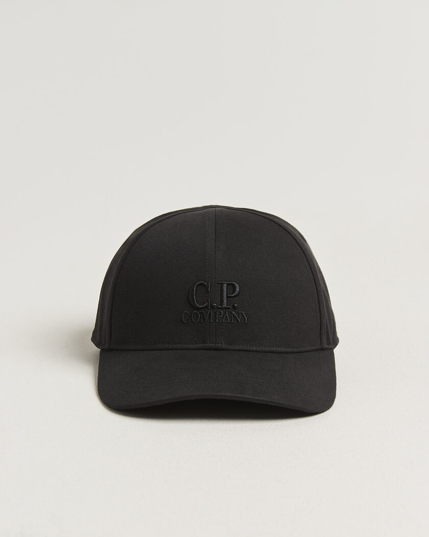 C.P. Company Cotton Gabardine Cap Black – Negro