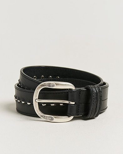 Golden Goose Studded Leather Belt Black – Negro