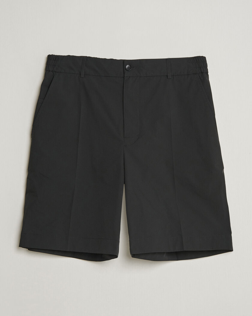 Moncler Lightweight Seersucker Shorts Black – Negro