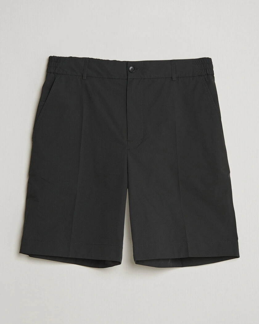 Moncler Lightweight Seersucker Shorts Black – Negro