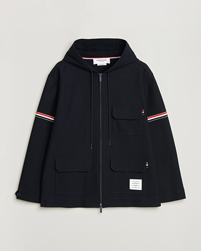 Thom Browne Tech Twill Field Jacket Navy – Azul