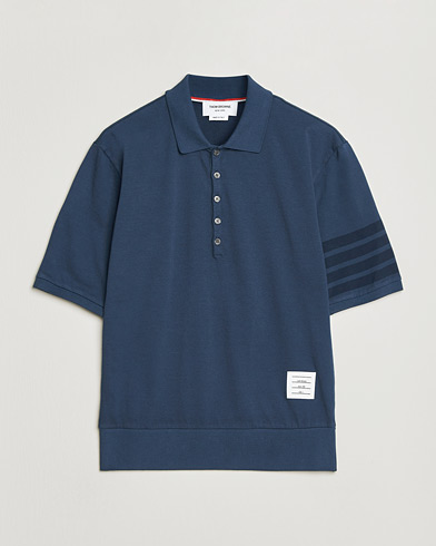 Thom Browne Overdyed 4 Bar Polo Navy – Azul