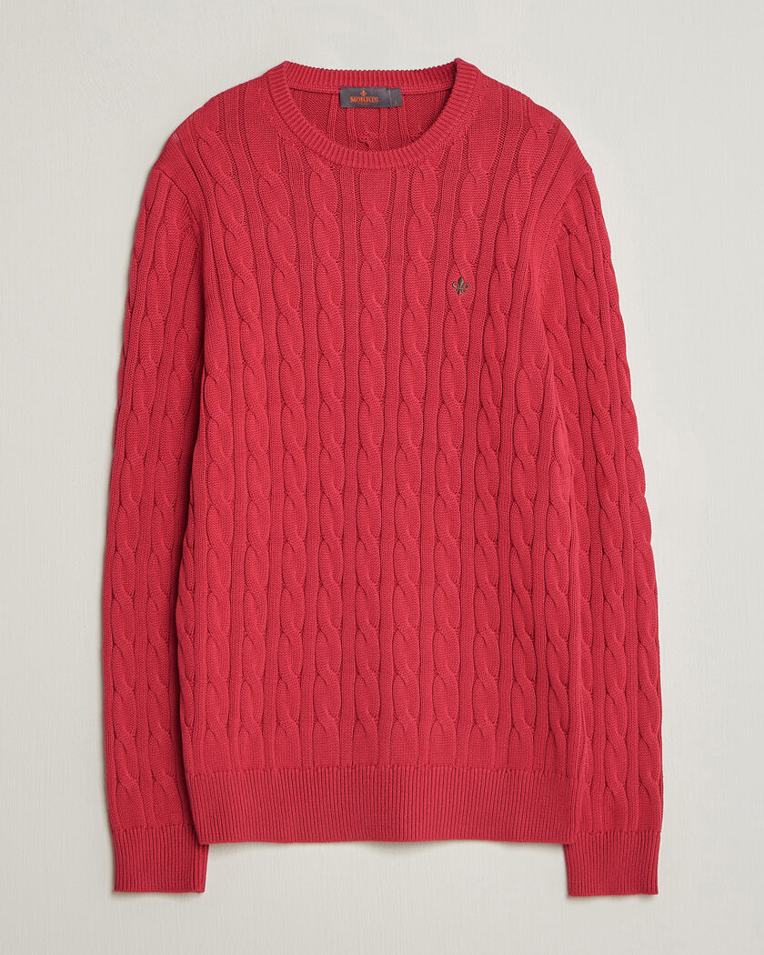 Morris Ethan Cable Oneck Red – Rojo