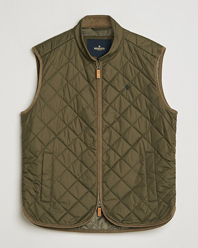 Morris Teddy Quilted Vest Green – Verde