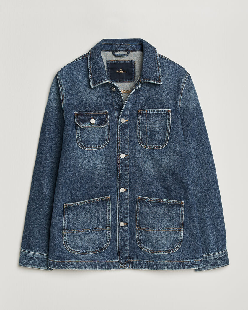 Morris Denim Shirt Jacket Blue – Azul