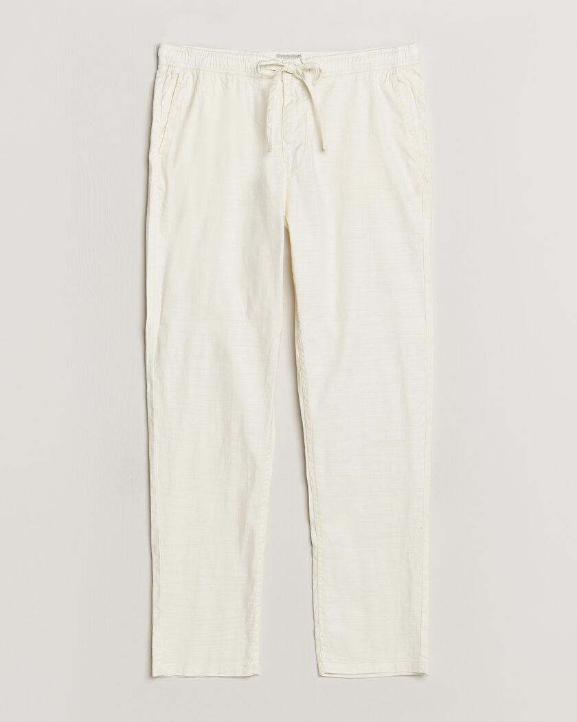 Morris Fenix Linen Trousers Off White – Blanco